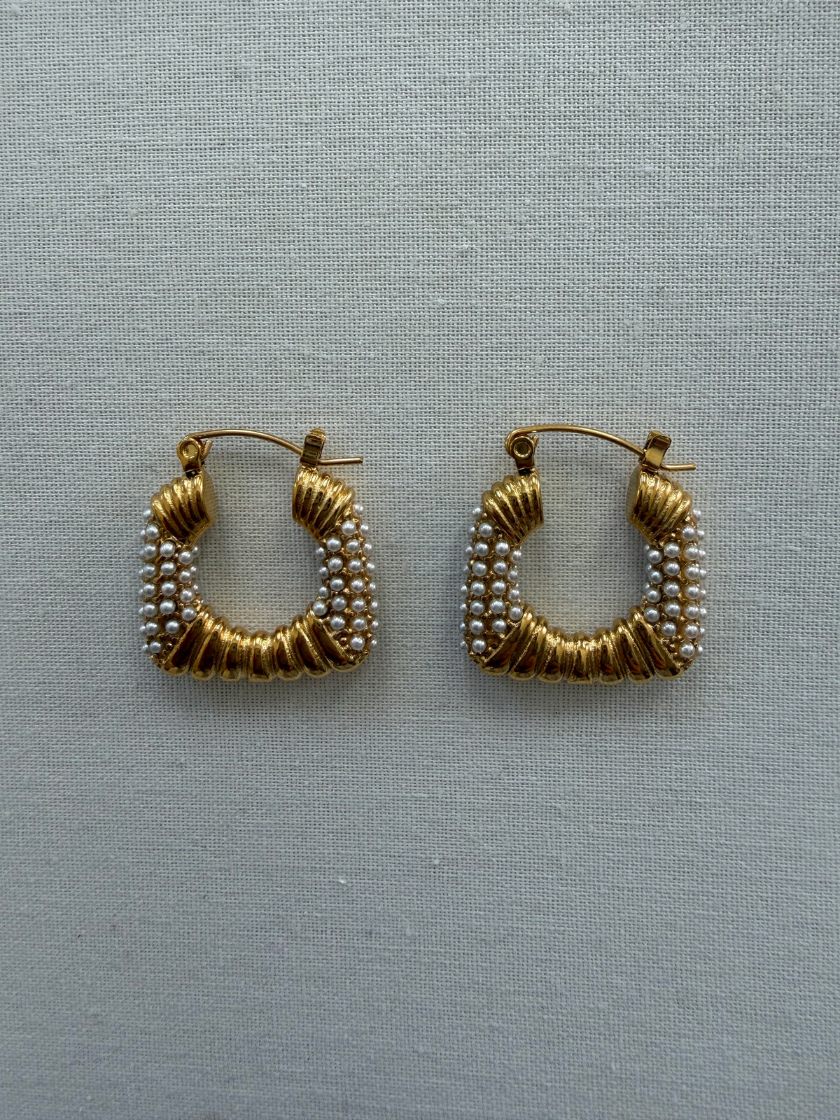 The Square Pearl Earrings