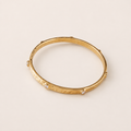 The Hammered Diamond Stud Bangle