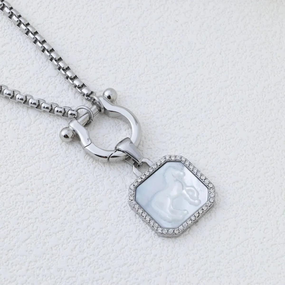 The Sundance Horseshoe Charm Keeper Necklace