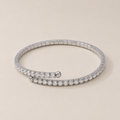 The Silver Diamond Coil Bracelet