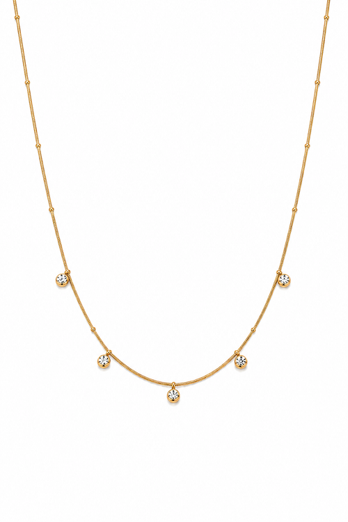 The 5 Stone Tennis Necklace