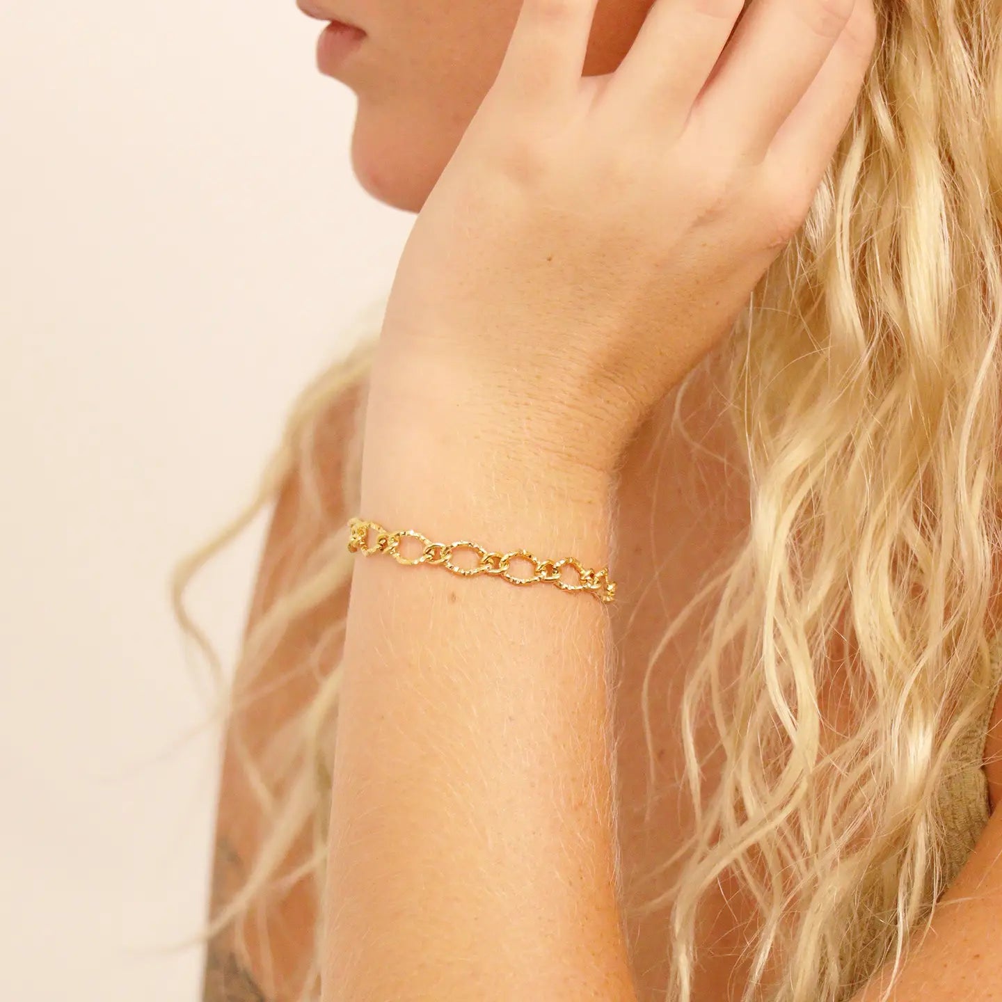 The Hammered Gold Bracelet