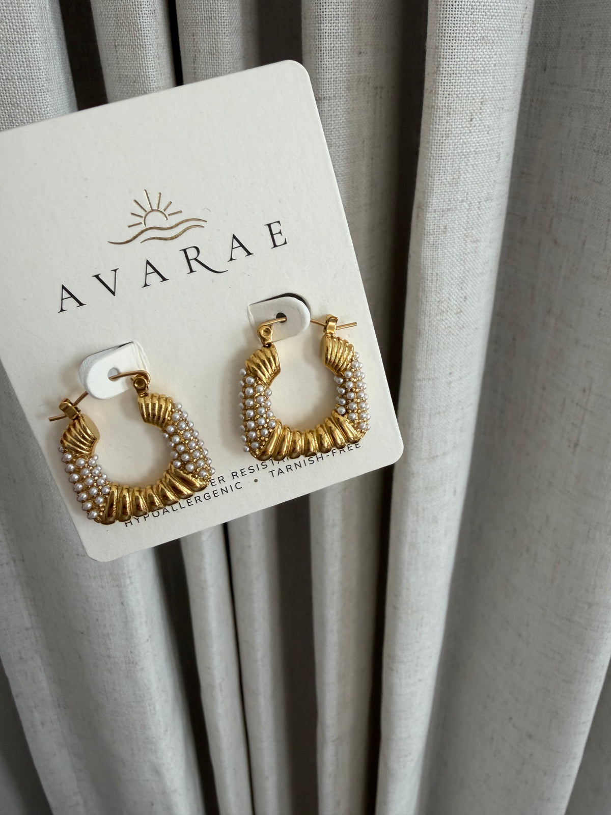 The Square Pearl Earrings