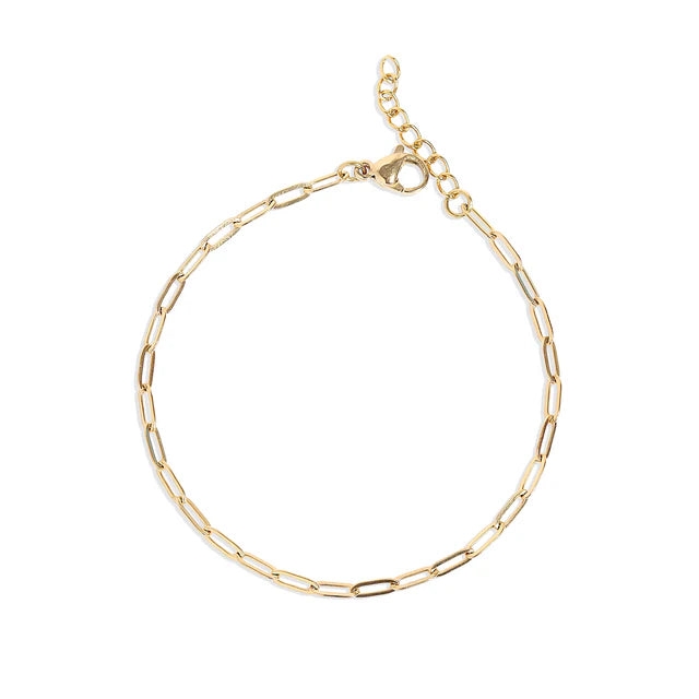 Thin Paperclip Bracelet