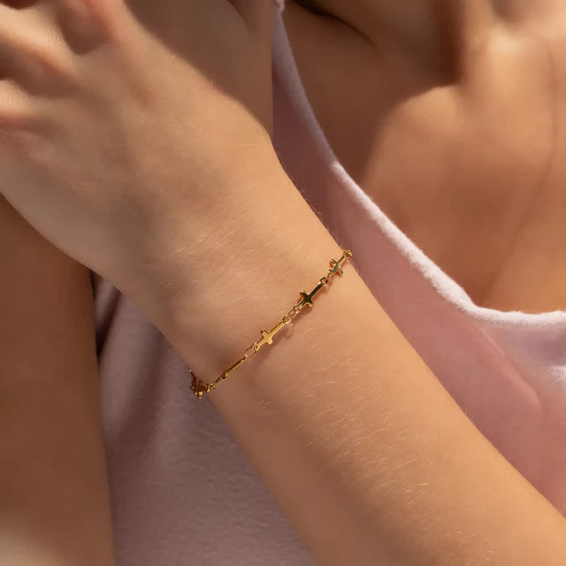 The Grace Cross Gold Bracelet