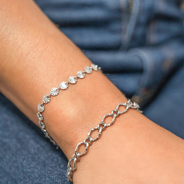 Sunburst Silver Bracelet