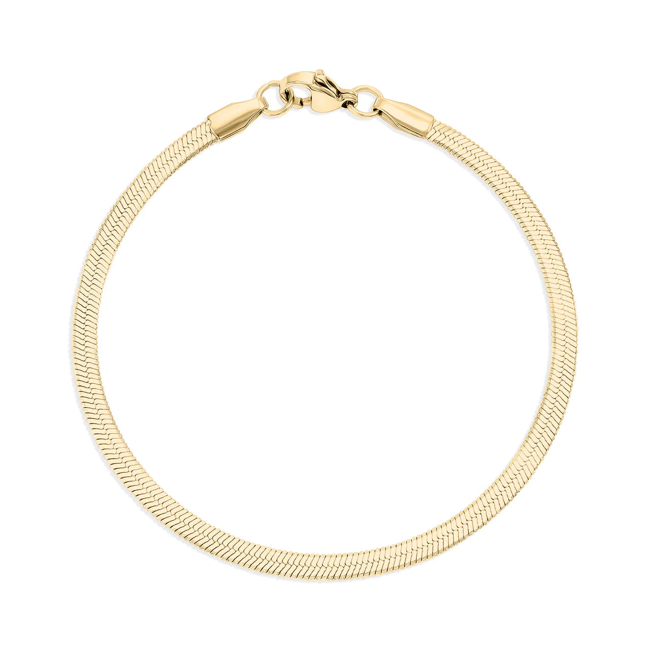 Gold Herringbone Bracelet