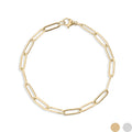 Gold Paperclip Bracelet