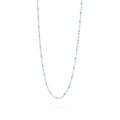 Stainless Steel Turquoise Chain Necklace