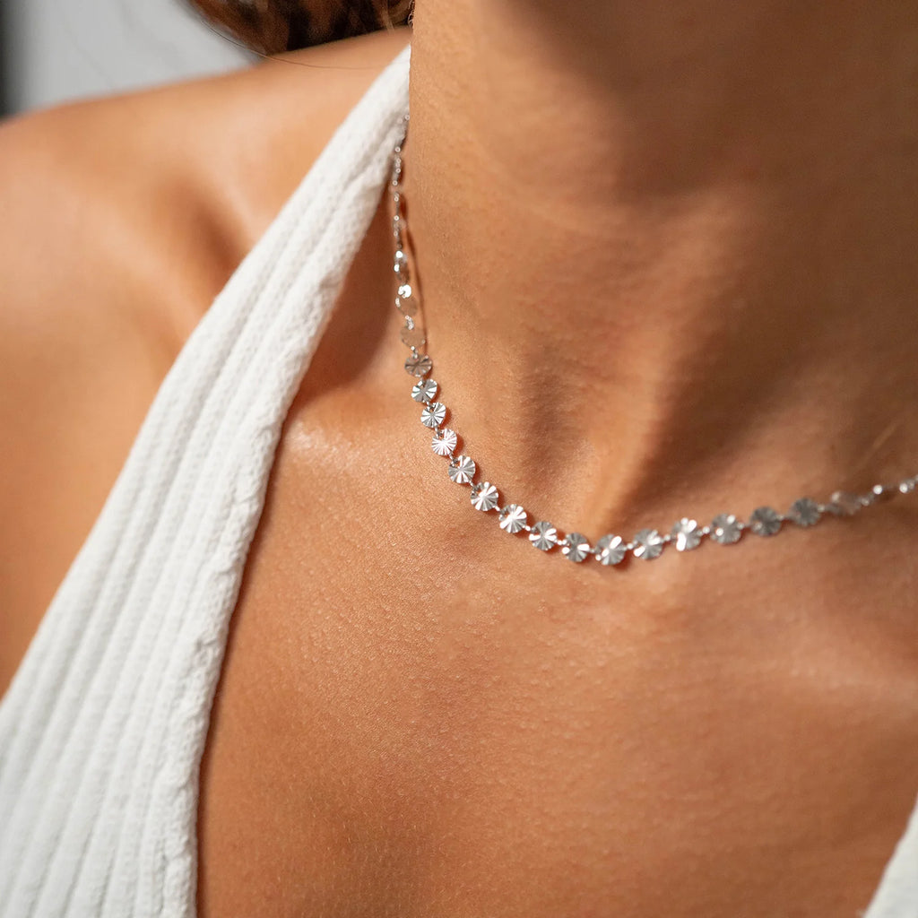 The Sunburst Silver Necklace