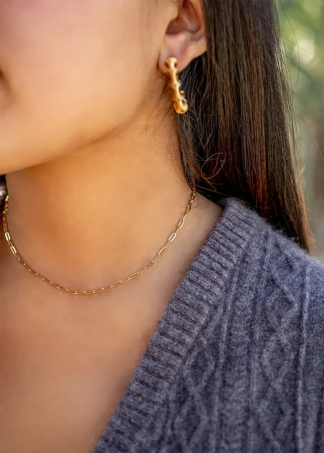 Mini Paperclip Necklace 2.5mm