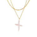The Grace Freshwater Pearl Cross Necklace