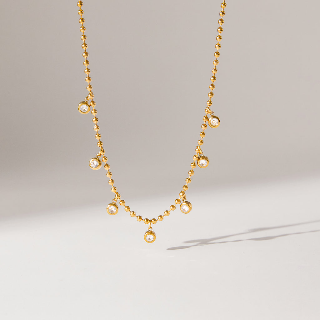 The Beaded Tennis Necklace