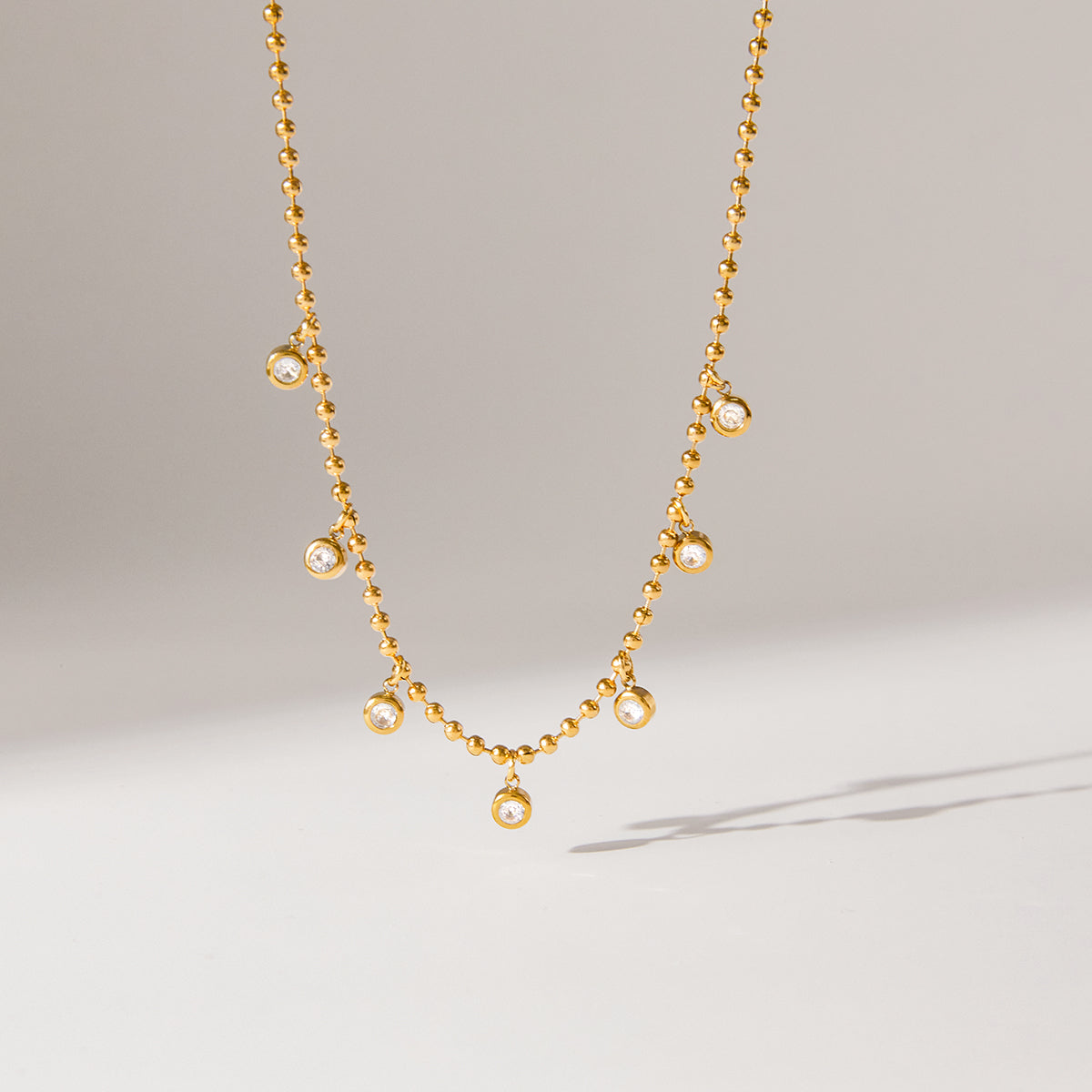 The Beaded Tennis Necklace