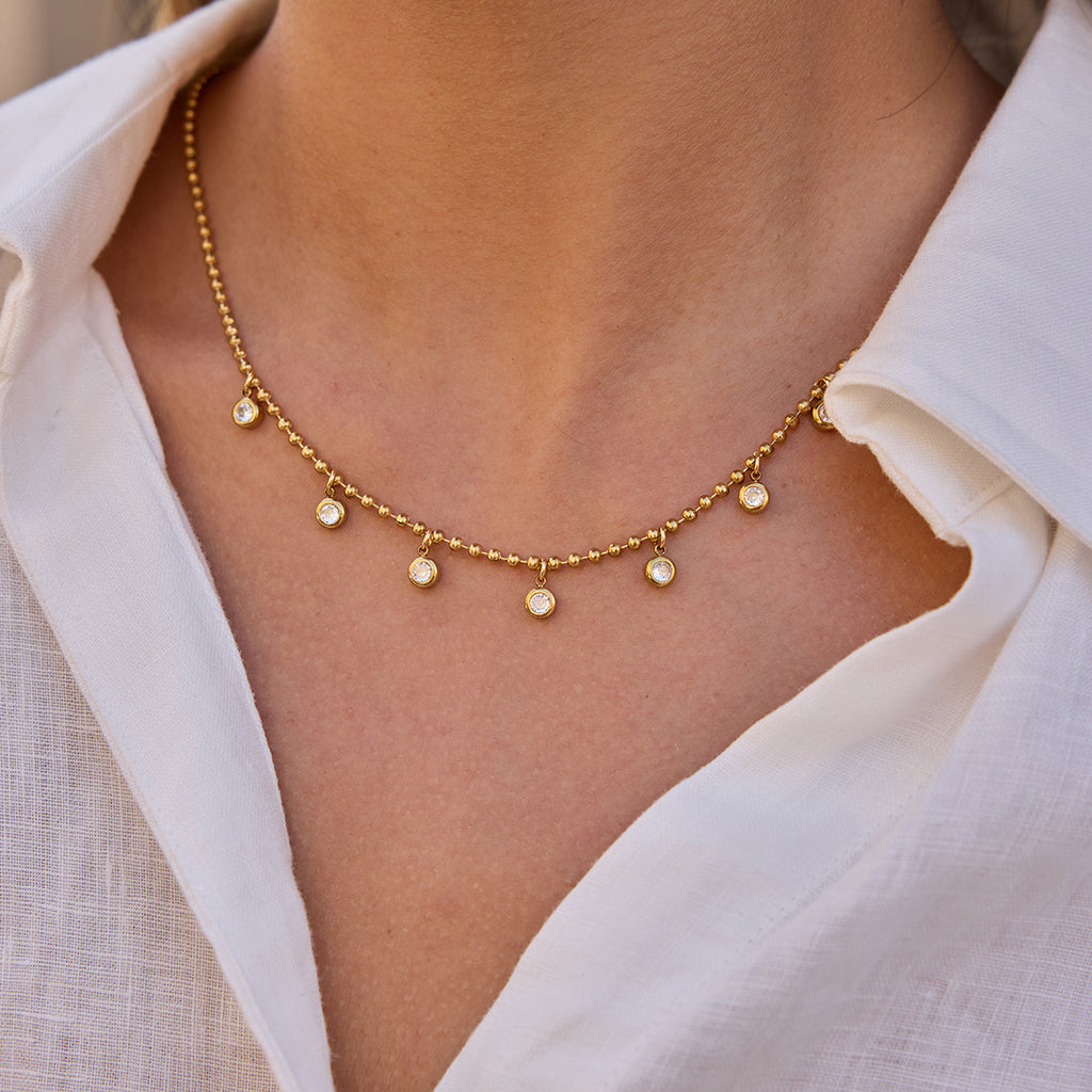 The Beaded Tennis Necklace