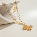 The Hammered Cross Necklace