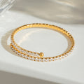 Tennis Coil Cuff Bracelet