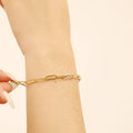 Gold Paperclip Bracelet