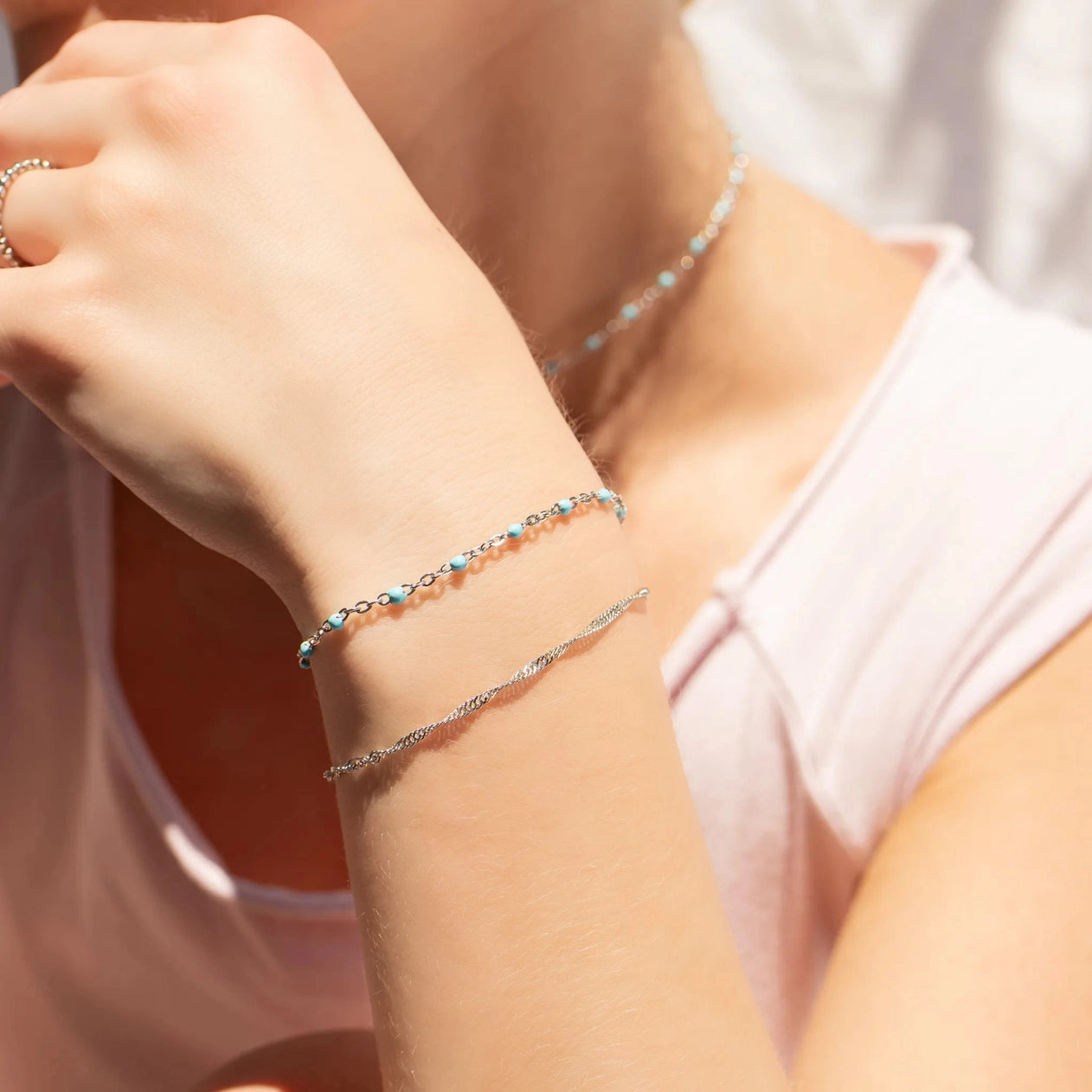 The Confetti Turquoise Silver Bracelet