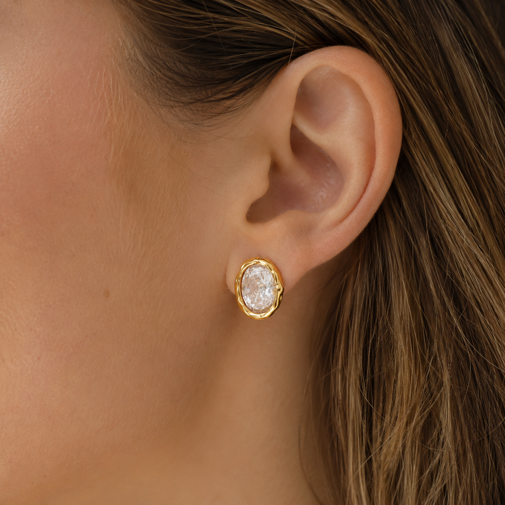 The Del Mar Oval Earrings