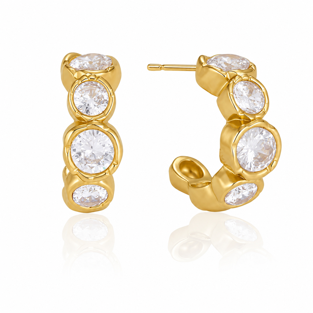The Del Mar Stone Hoops