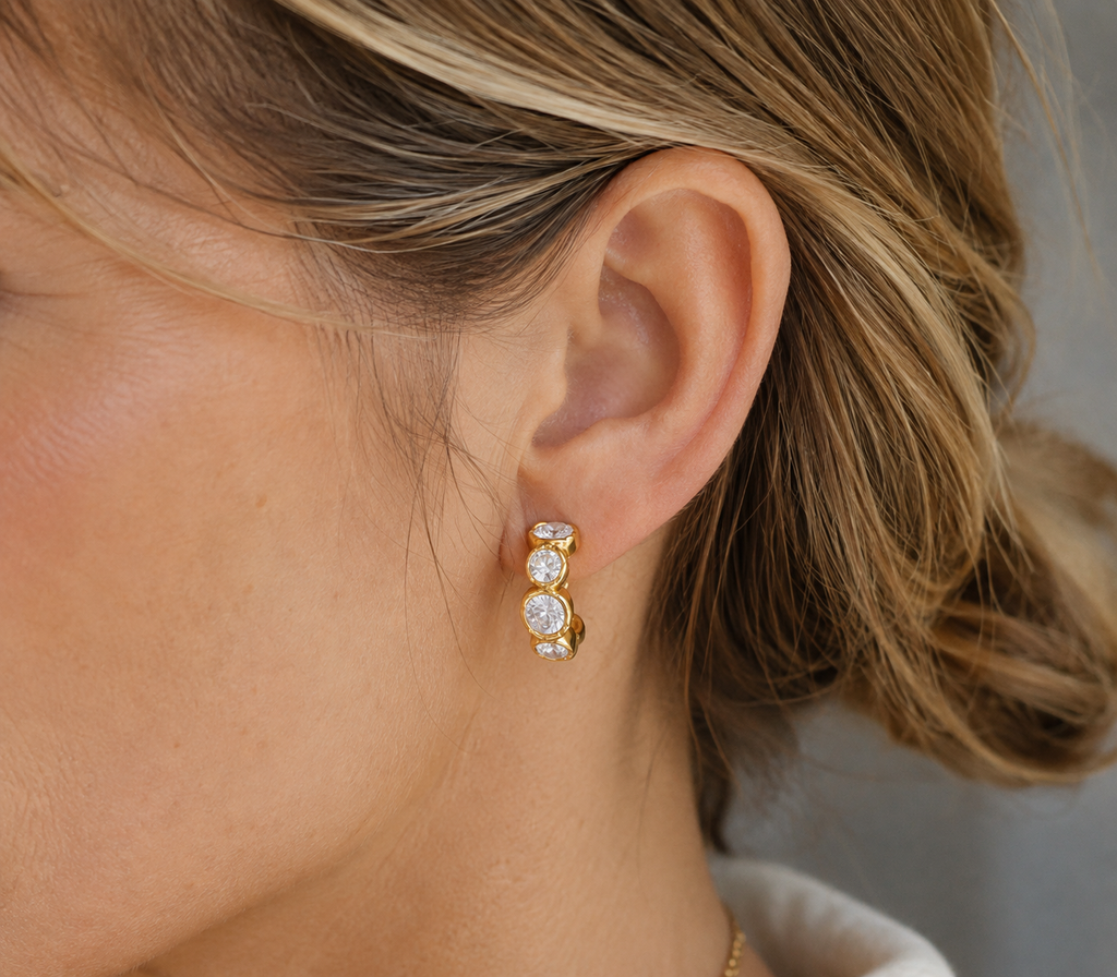 The Del Mar Stone Hoops