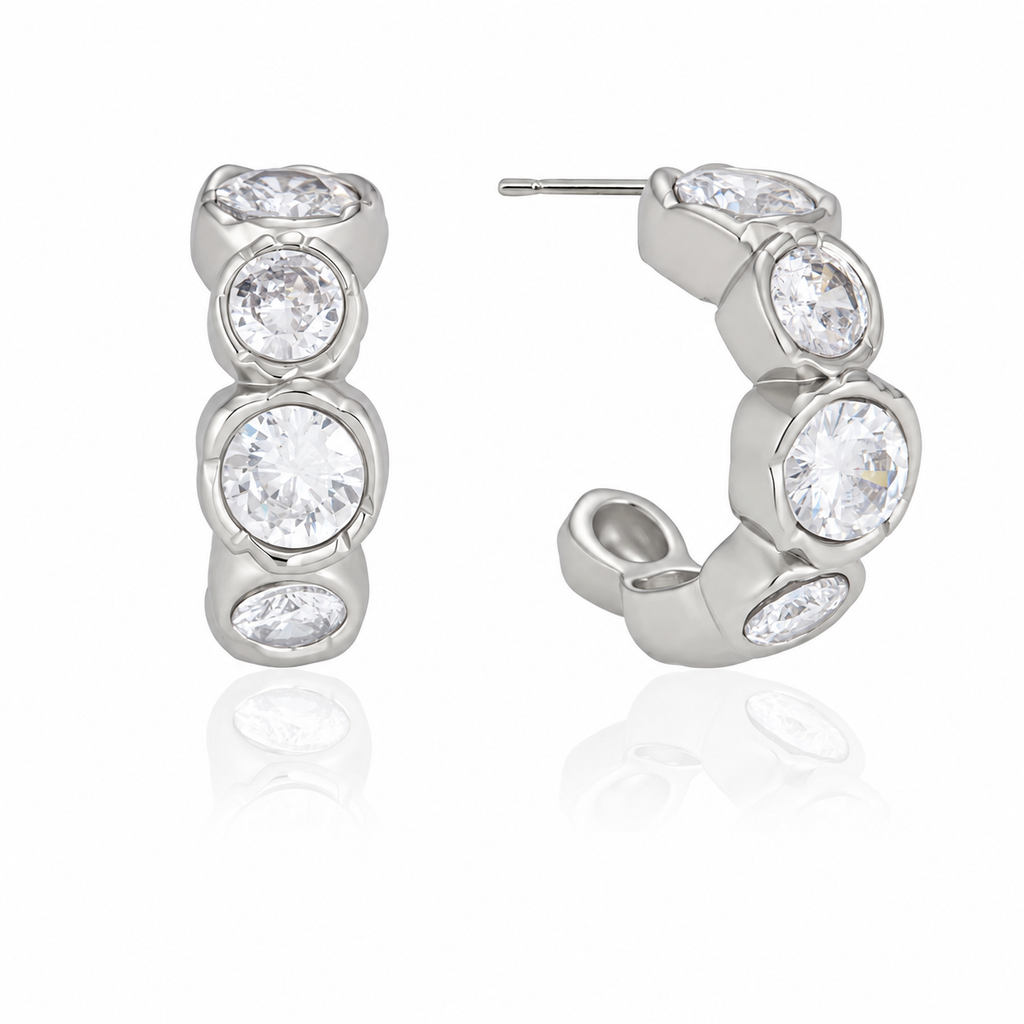 The Del Mar Stone Hoops