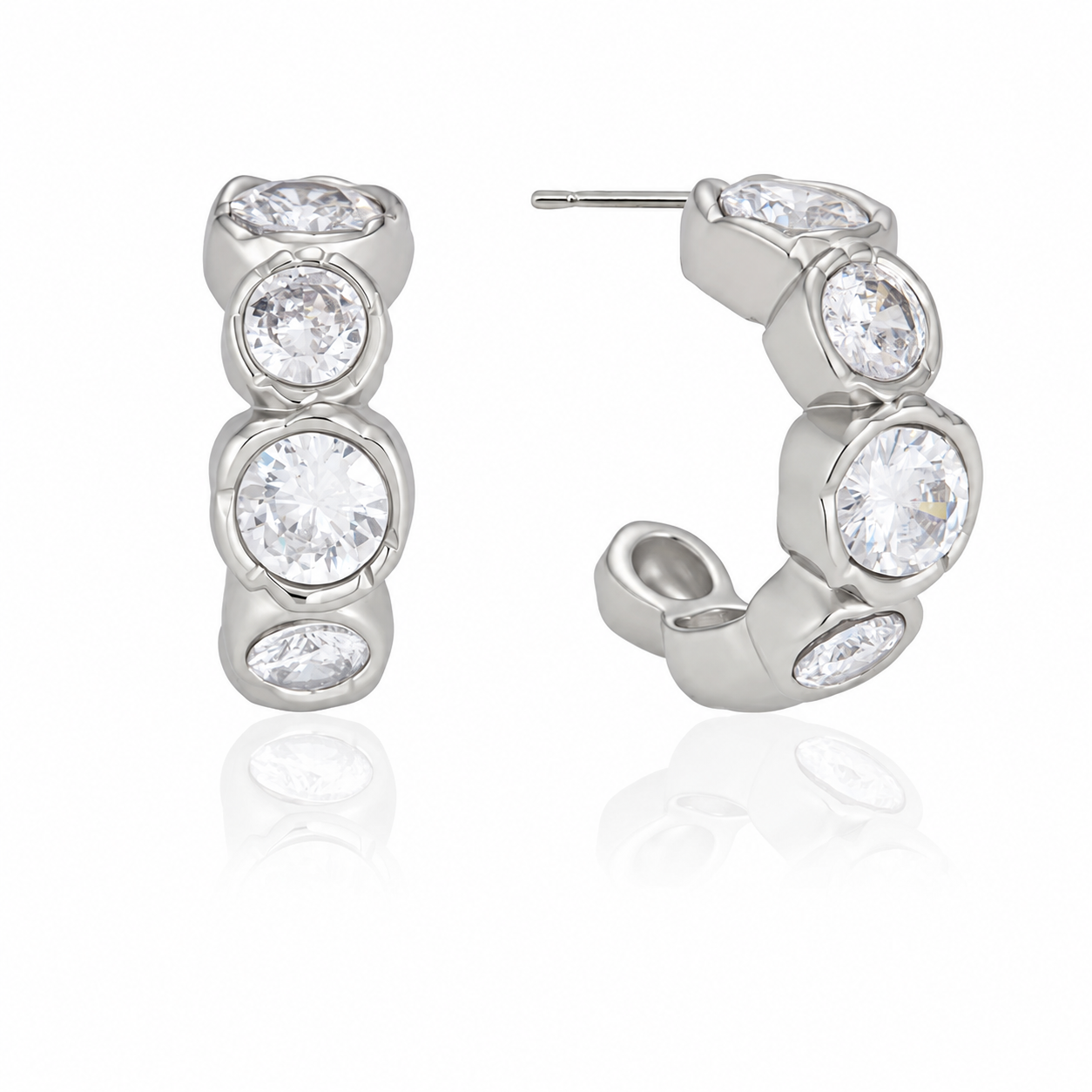The Del Mar Stone Hoops