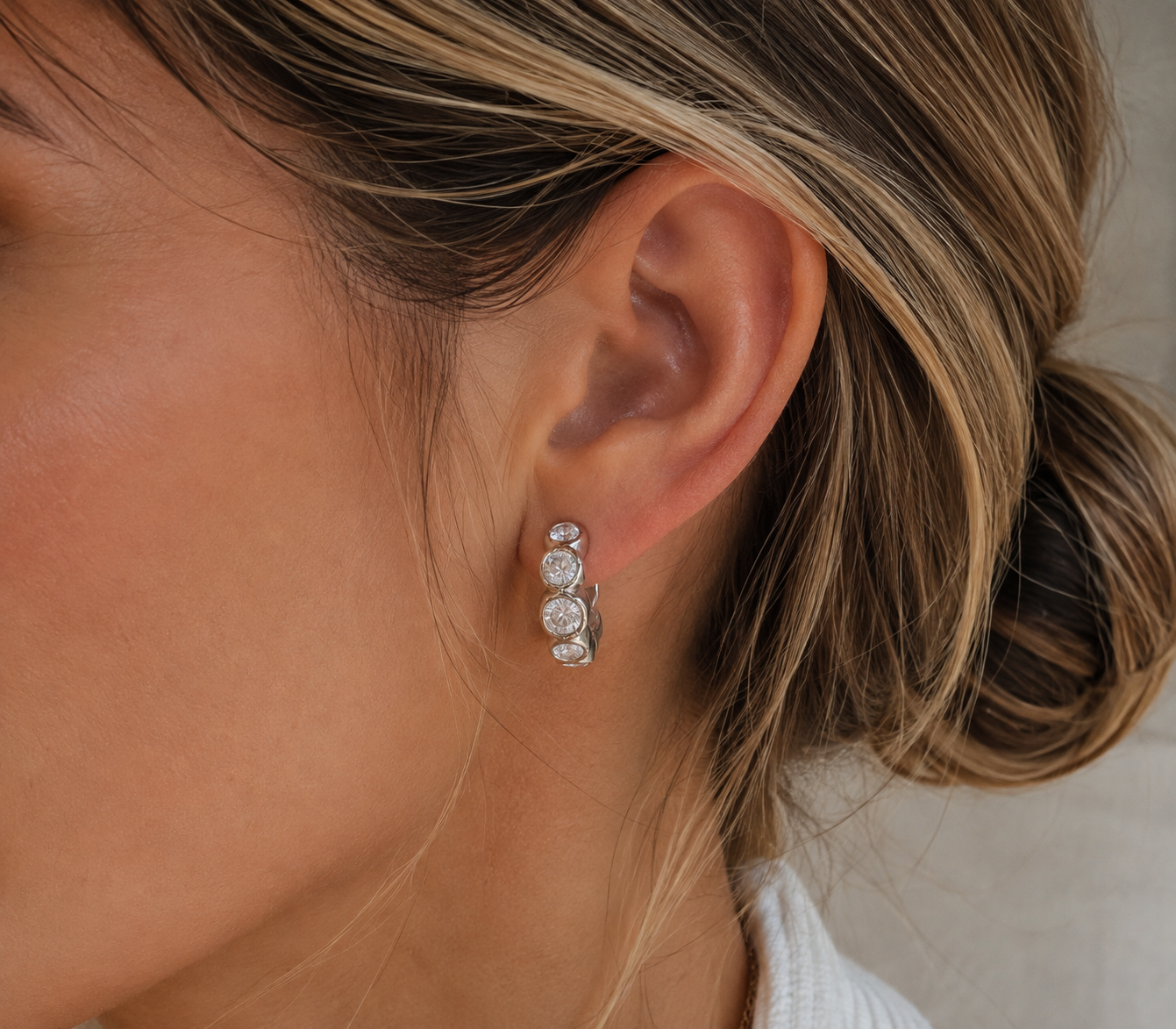 The Del Mar Stone Hoops