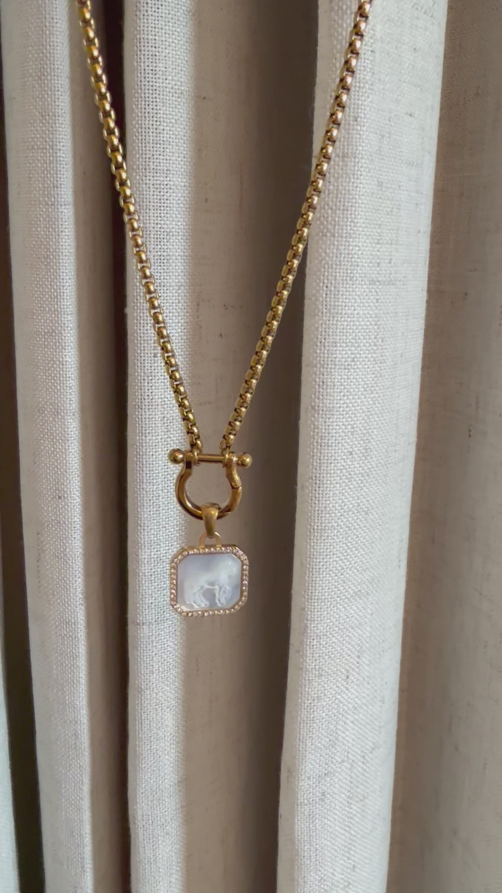 The Sundance Horseshoe Charm Keeper Necklace