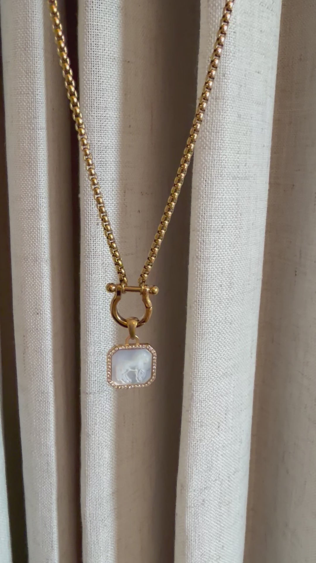 The Sundance Horseshoe Charm Keeper Necklace