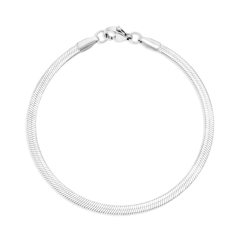 The Herringbone Silver Bracelet