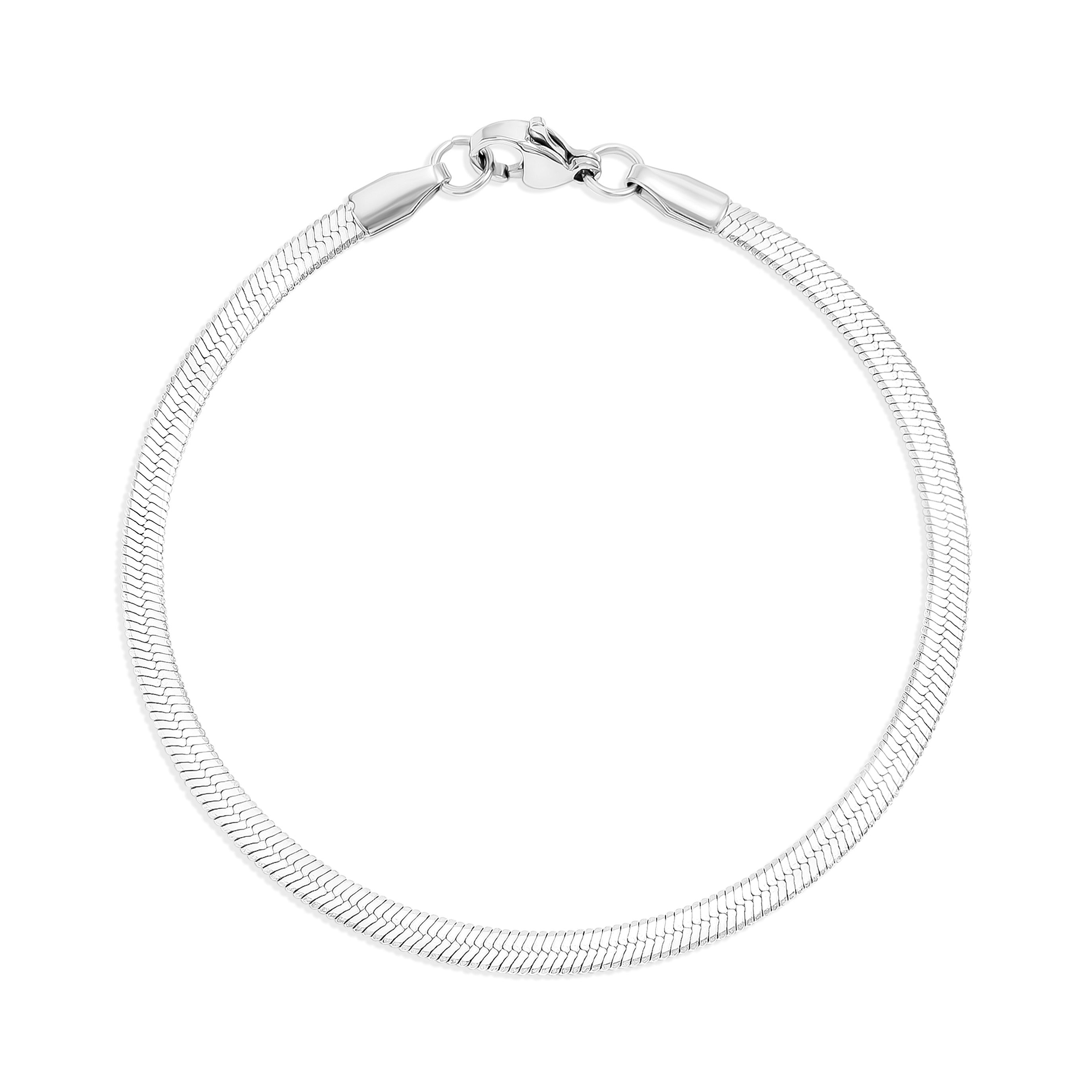 The Herringbone Silver Bracelet