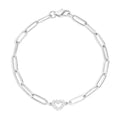 The Finley Pave Diamond Silver Bracelet