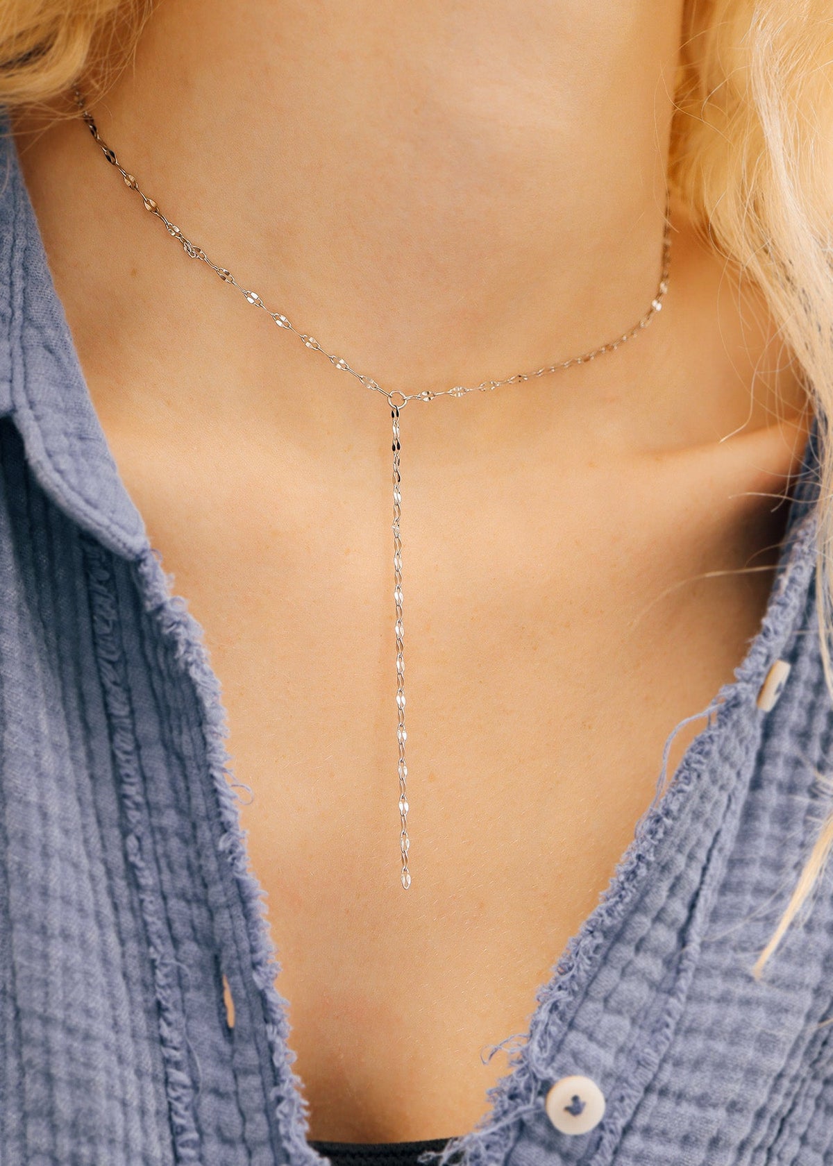 The Horizon Lariat Necklace