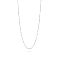 The Confetti White Silver Necklace
