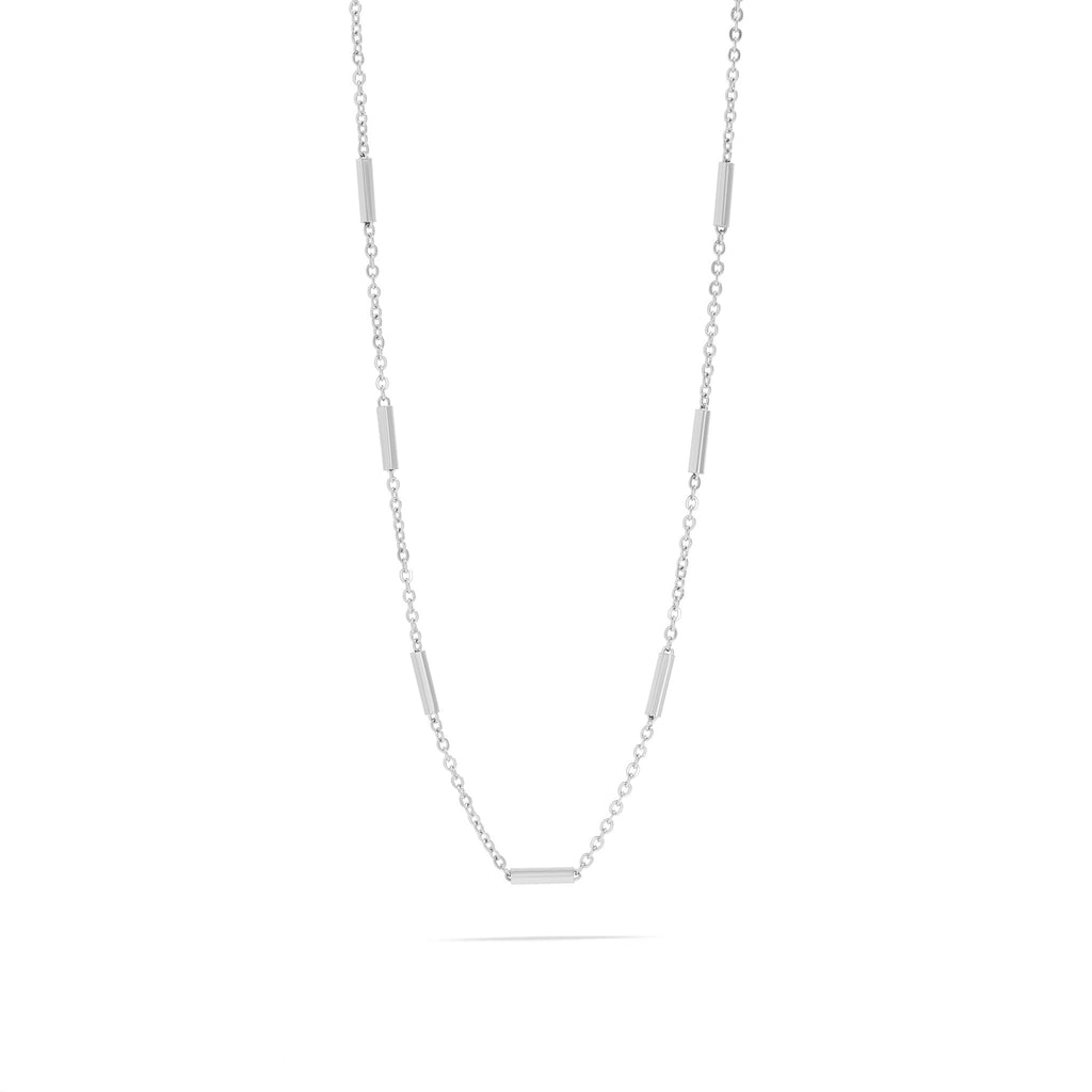 The Satellite Bar Silver Necklace