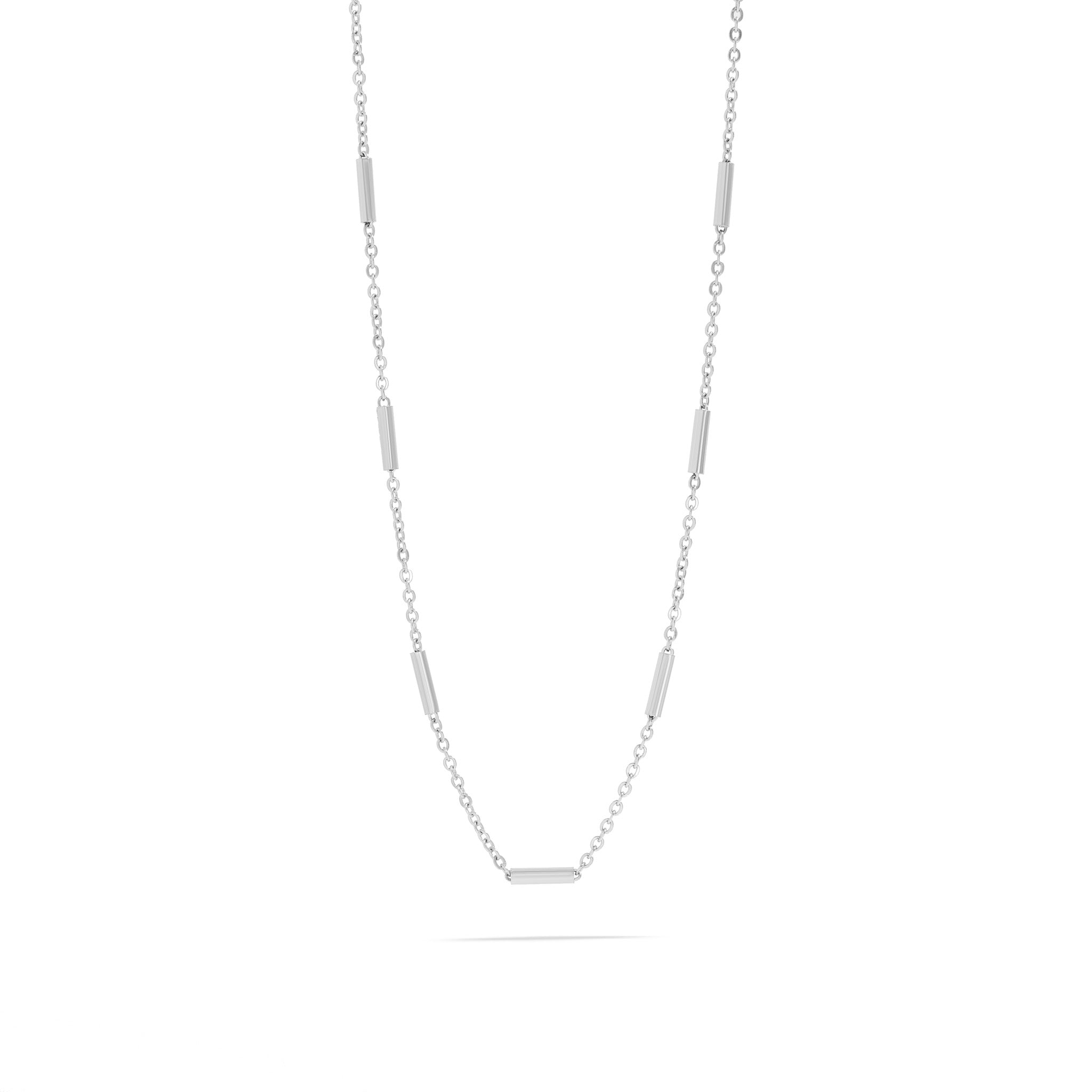 The Satellite Bar Silver Necklace